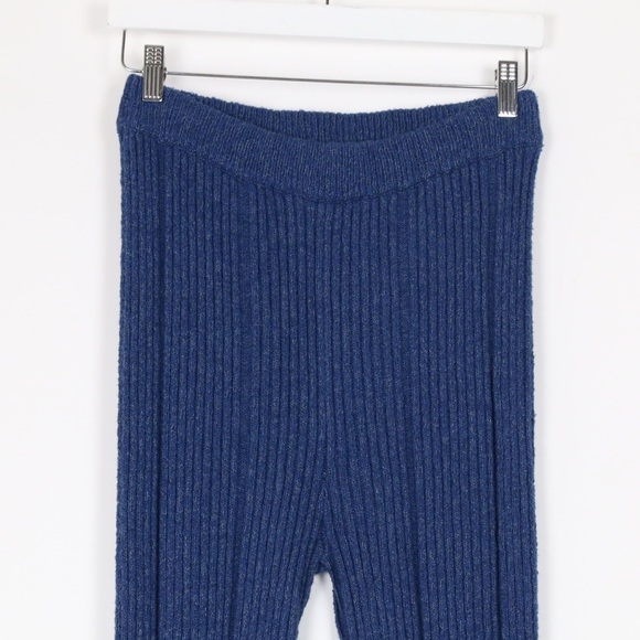 Free People Ribbed Sweater Knit Flare Pants - Picture 2 of 8